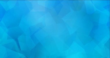 Açık mavi çokgen akış videosu 4K döngüsü.