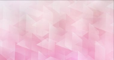 Açık pembe 4K döngü, eşkenar dörtgen ile soyut sarı animasyon.