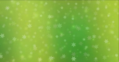 4K açık yeşil, yeni yıl tarzında sarı video görüntüleri.