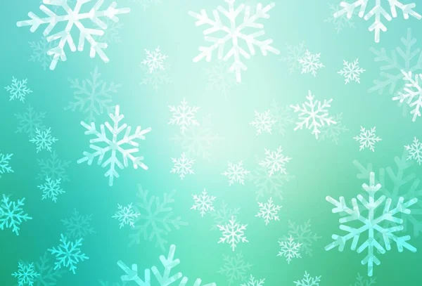 Světle Zelené Vektorové Pozadí Rekreačním Stylu Barevný Design Vánočním Stylu — Stockový vektor