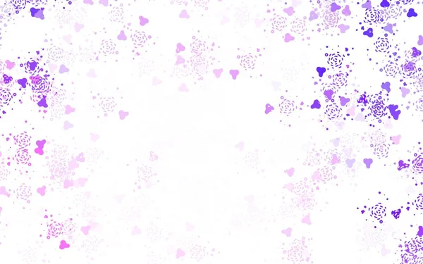 Світло Фіолетовий Векторний Шаблон Хаотичними Формами Ілюстрація Барвистими Градієнтними Формами — стоковий вектор