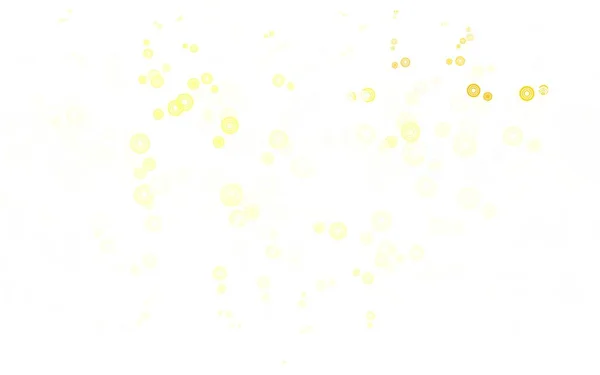 Светло Оранжевый Векторный Шаблон Кругами Современная Абстрактная Иллюстрация Красочными Каплями — стоковый вектор
