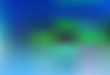 Açık mavi, yeşil vektör bulanık ve renkli desen. Görüntü stili ve gradyanı olan yeni renkli çizimler. Bir cep telefonu için arka plan.