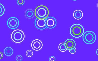 Açık Mavi, noktalı yeşil vektör arkaplanı. Soyut arka planda bulanık kabarcıklar ve renkli gradyan. Reklamlar, broşürler için desen.