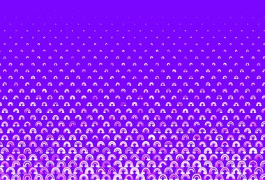 Açık Mor, Pembe vektör arkaplan, gökkuşağı, bulut. Gökkuşağı ve bulut şekilli dekoratif çizimler. Çocuk tasarımı için örnek.