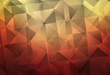 Açık kırmızı, sarı vektör eğimli üçgen desen. Üçgenli modern soyut çizim. Marka kitabınız için yeni şablon.