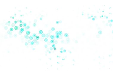 Çember şekilli açık yeşil vektör düzeni. Bulanık dekoratif tasarım baloncuklu soyut tarzda. Marka kitabınız için yeni şablon.