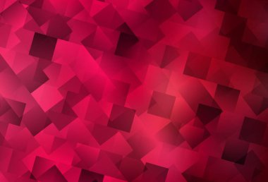 Çokgen biçiminde açık kırmızı vektör arkaplanı. Dikdörtgen şekilli soyut çizimler. İniş sayfası için modern şablon.