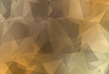 Soyut çokgonalli Light Orange vektör arkaplanı. Soyut tarzda rengarenk gradyan şekilleri olan bir resim. Web siteniz için basit tasarım.