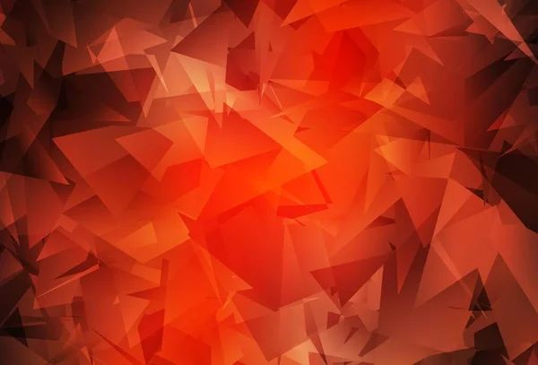 ライトレッドベクトル三角形モザイク背景 グラデーションのエレガントな明るい多角形のイラスト ブランドブックの新しいテンプレート — ストックベクタ