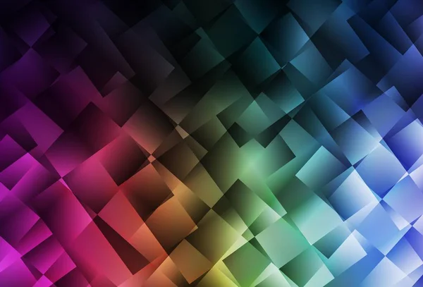 Fond Abstrait Polygone Vectoriel Multicolore Foncé Illustration Colorée Dans Style — Image vectorielle