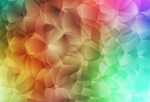 Licht Multicolor Vector Sjabloon Met Chaotische Vormen Illustratie Met Kleurrijke — Stockvector