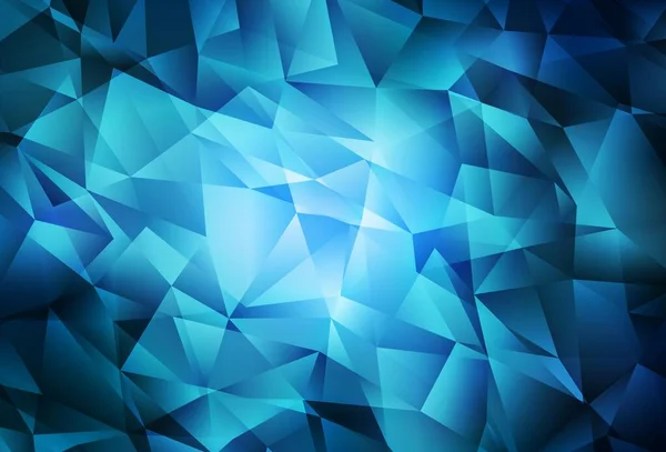 Modèle Mosaïque Triangle Vectoriel Bleu Clair Une Toute Nouvelle Illustration — Image vectorielle
