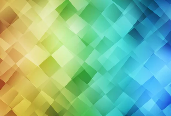 Lichtblauw Gele Vectorlay Out Met Lijnen Rechthoeken Abstracte Gradiënt Afbeelding — Stockvector