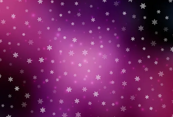 深紫色 粉红矢量背景 假日风格 具有渐变的圣诞风格的彩色设计 排版模板 — 图库矢量图片