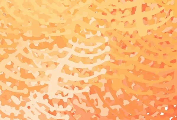 Jasnopomarańczowy Wzór Wektora Przypadkowymi Formami Prosta Kolorowa Ilustracja Abstrakcyjnych Kształtach — Wektor stockowy