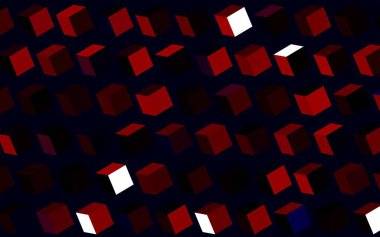 Koyu pembe, kırmızı vektör arka planı çokgen biçiminde. Soyut stil ve dikdörtgenlerle dekoratif tasarım. İniş sayfası için modern şablon.