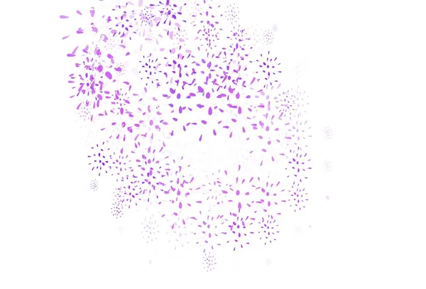 Světle Fialové Růžové Vektorové Pozadí Bublinami Krásná Barevná Ilustrace Rozmazanými — Stockový vektor