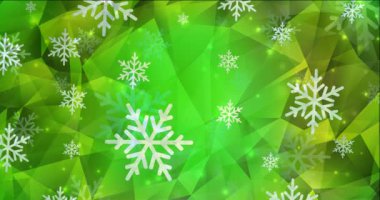 4K açık yeşil, sarı animasyon video kutlama tarzı.