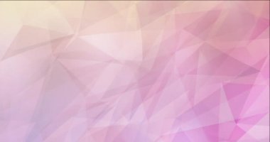 4K açık pembe, sarı çokgen video görüntüleri.