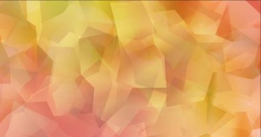 4K açık kırmızı, çokgen malzemeli sarı video.