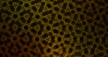 4K kürelerle koyu sarı animasyon.