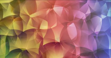 Soyut şekilli 4K ışık çok renkli video döngüsü.
