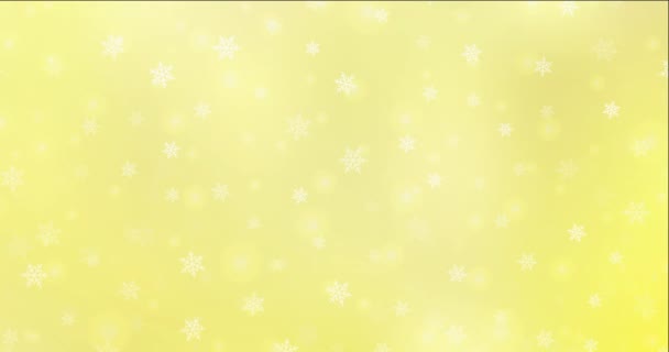 4К петляющие светло-желтые кадры в стиле "Веселого Рождества". — стоковое видео