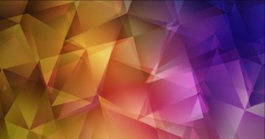 4K koyu pembe, sarı çokgen video örneği.