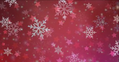 Açık pembe, kırmızı video görüntüleri yeni yıl tarzında 4K döngüsü.