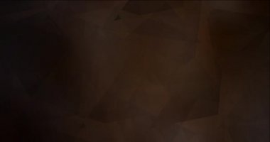 4K çokgen şekilli koyu kahverengi video döngüsü.