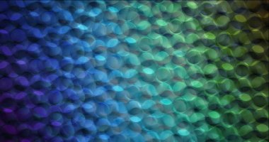 4K koyu mavi, daireli yeşil video görüntüsü.