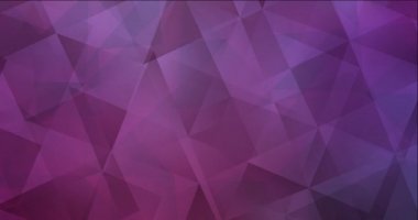Açık mor 4K döngü, çokgen malzemeli pembe video.
