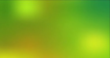 4K döngü açık yeşil, sarı animasyon bulanık arkaplan.