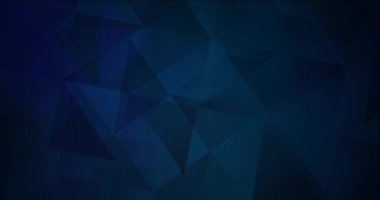 4K çokgen şekilli koyu mavi video döngüsü.