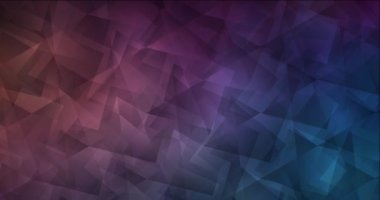 4K koyu mavi, kırmızı çokgen görüntü döngüsü.