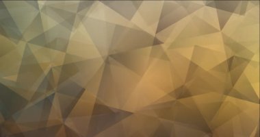 4K döngü açık mavi, sarı çokgen soyut animasyon.