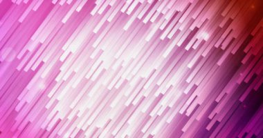 4K açık pembe, düz çizgili kırmızı akış videosu.