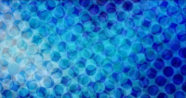 Açık mavi daireli 4K video görüntüsü.