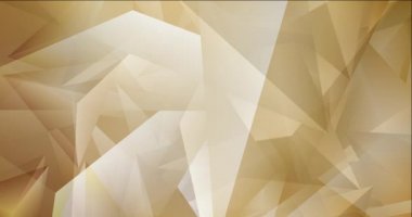 4K koyu sarı çokgen soyut görüntü döngüsü.