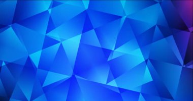 4K açık mavi, kırmızı çokgen video örneği.