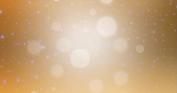4K looping licht oranje animatie in kerststijl. — Stockvideo