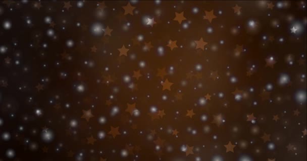 4K bucle de imágenes de color marrón oscuro en estilo Feliz Navidad. — Vídeos de Stock