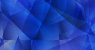 Çokgen materyalli açık mavi video 4K döngüsü.