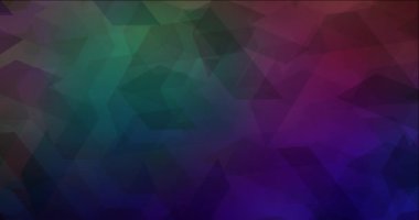 4K döngü koyu çok renkli animasyon kare biçiminde.
