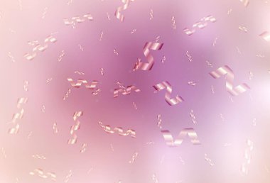 Açık pembe vektör dokusu doğum günü tarzında. Gradyan Noel elementleri içeren bir Akıllı Çizim. Kitapçıklar, eğitim broşürleri.