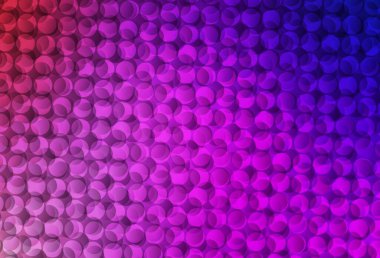 Açık Mor, noktalı pembe vektör arkaplan. Parlak renkli soyut çemberlerin olduğu bir resim. Güzel web siteleri için desen.