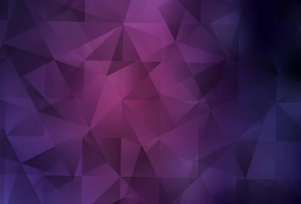 Modèle Polygonal Vecteur Violet Foncé Rose Illustration Abstraite Moderne Avec — Image vectorielle