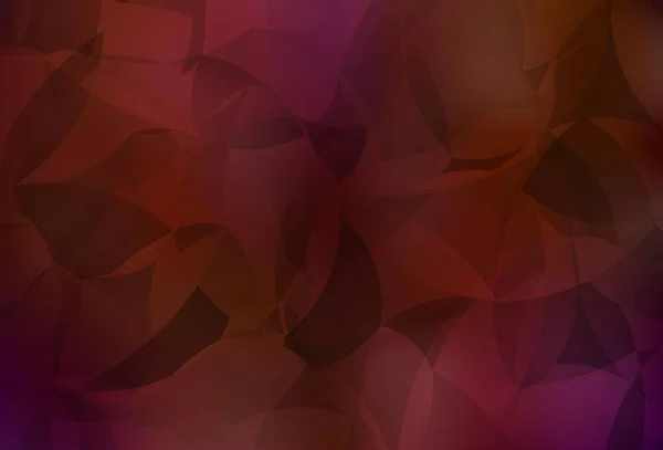 Dunkelroter Vektor Abstrakter Mosaikhintergrund Geometrische Illustration Origami Stil Mit Farbverlauf — Stockvektor