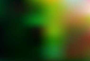 Koyu yeşil, kırmızı vektör renkli bulanık arkaplan. Soyut ve gradyan renkte renkli çizimler. İşiniz için yeni tasarım.